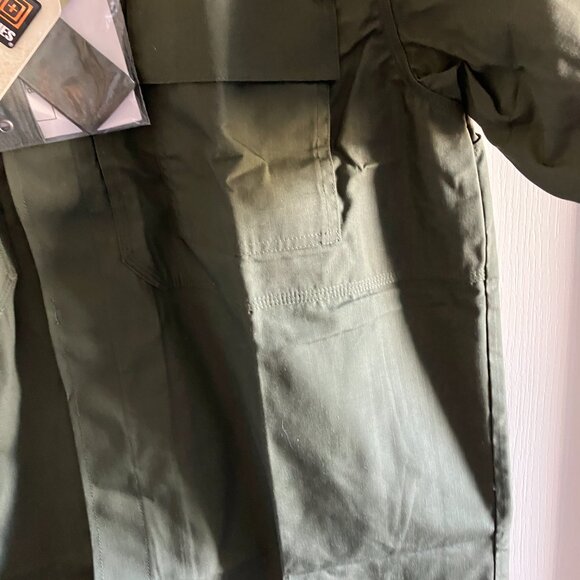 511 TACTICAL Short Sleeve Cotton Shirt Military Green Heavyweight Size Large. - Picture 6 of 14